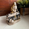 Mermaid Skeleton Figurine Pirate Treasure Chest Resin Statue 8 in Decor Lifestyle image 3