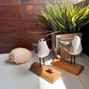 Decorative Seabird Figurine Set 2 Coastal Wood Bird Statues 4.75 in White Lifestyle image 3