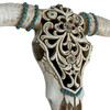 Decorative Wall Steer Southwestern Resin Sculpture 13 in off White Additional image