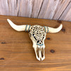 Decorative Wall Steer Southwestern Resin Sculpture 13 in off White Lifestyle image 2