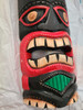 Set of 8 Hand Carved Tropical Island Style Tiki Masks 12 Inch Image of main defect