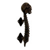 Spine Door Handle Gothic Cast Iron Aged Bronze 9in Decorative Pull Main image