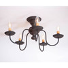 Irvin's Country Tinware Thorndale Ceiling Light in Black Additional image