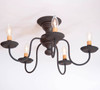Irvin's Country Tinware Thorndale Ceiling Light in Black Additional image