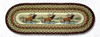 Earth Rugs OP-319 Winter Elk Oval Patch Runner 13" x 36" Main image