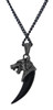 3D Double Sided Wolf Macht Pendant Necklace Additional image