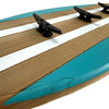Surfboard Wall Hook Rack 28 in Coastal Wood Metal 5 Cleat Decorative Hooks Additional image