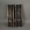 Set of 2 Stained and Painted Wood Polynesian Style Tiki Masks 20 Inches High Additional image