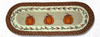 Earth Rugs OP-222 Harvest Pumpkin Oval Patch Runner 13" x 36" Main image