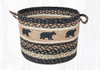 Earth Rugs UBP-313 Black Bear Printed Utility Basket 13 Inch X 9 Inch Main image