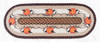 Earth Rugs OP-222 Pumpkin Crow Oval Patch Runner 13" x 36" Main image
