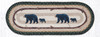 Earth Rugs OP-116 Mama & Baby Bear Oval Patch Runner 13" x 36" Main image