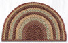 Earth Rugs SC-357 Burgundy / Gray / Cream Large Rug Slice 24" x 39" Main image