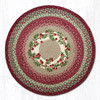 Earth Rugs RP-390 Cranberries Round Patch 27" x 27" Main image