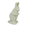 Alice in Wonderland White Rabbit Antiqued White Finish Solid Cement Statue 14 In Additional image
