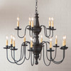 Harrison Two Tier Chandelier in Black Additional image