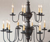 Harrison Two Tier Chandelier in Black Additional image