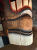 Zeckos Set of 5 Double Tiki Mask Hand Carved 40 Inch Wall Art Decor Image of main defect