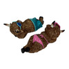 Beach Highland Cow Figurines Set of 2 Resin 4 in Coastal Shelf Decor Additional image