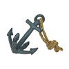 Blue Cast Iron Ship Anchor Single Bookend/Paperweight Main image