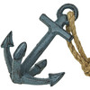 Blue Cast Iron Ship Anchor Single Bookend/Paperweight Additional image
