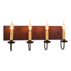 Four Arm Vanity Light in Plantation Red Additional image