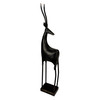 Gazelle Statue Abstract Bronze Metal Sculpture 31 in Tall Floor Decor Main image