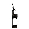 Gazelle Statue Abstract Bronze Metal Sculpture 31 in Tall Floor Decor Additional image