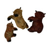 Highland Cow Pot Hangers Set of 3 Resin Farmhouse Planter Edge Figurines Additional image