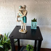 Skeleton Couple Figurine Coastal Beach Resin Tabletop Decor 11.5 Inch Lifestyle image 2