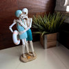 Skeleton Couple Figurine Coastal Beach Resin Tabletop Decor 11.5 Inch Lifestyle image 3