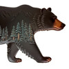Metal Bear Wall Sculpture Rustic Woodland Forest Scene 19.5in Wall Decor Additional image