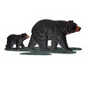 Metal Bear Wall Sculpture Rustic Black Bear Cub Wall Decor 15.25in Tall Main image