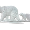 Metal Bear Wall Sculpture Rustic Black Bear Cub Wall Decor 15.25in Tall Additional image