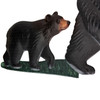 Metal Bear Wall Sculpture Rustic Black Bear Cub Wall Decor 15.25in Tall Additional image