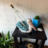 Pelican Wine Bottle Holder Coastal Blue Resin Tabletop Rack 6.25 In Lifestyle image 2