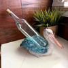 Pelican Wine Bottle Holder Coastal Blue Resin Tabletop Rack 6.25 In Lifestyle image 4