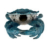 Crab Wine Bottle Holder Coastal Blue Resin Tabletop Wine Rack 5.5 In Additional image