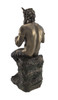 Bronzed Finish Pan Playing Flute Statue Greek Mythology Faun Additional image