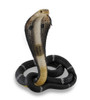 Coiled and Rearing King Cobra Sculptured Statue Main image