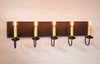 Five Arm Vanity Light in Black Additional image