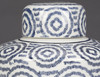 AA Importing Blue and White Circles Cylindrical Jar with Lid Additional image