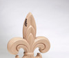 AA Importing Fleur De Lis Light Brown Finish Additional image