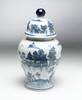 AA Importing 59734 Blue And White Ginger Jar With Lid Main image