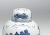 AA Importing 59766 Blue And White Round Jar With Lid Additional image