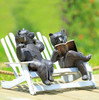 SPI Hipster Bears on Bench Garden Additional image