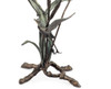 Cast Aluminum Crane Pair in Flight Glass Top End Table Additional image