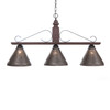 Wooden Wellington Large Island Light in Plantation Red Main image