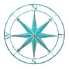 Zeckos 39 Inch Aqua Metal Compass Rose Wall Decor Additional image