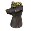 Things2die4 Dog Head  Bust Planter, Magnesium Oxide  13.25 Inches High Additional image